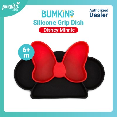 Bumkins Silicone Grip Dish จานหลุมซิลิโคน - Disney Minnie